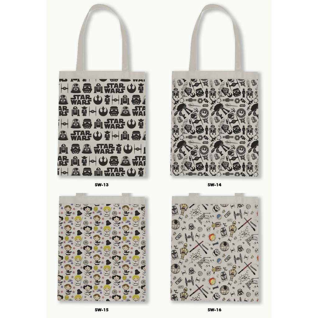TOTE BAG BLACU MOTIF - STRANGER THINGS .02