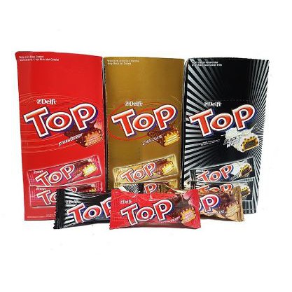 

Delfi Top Choco/Black in White/Strawberry 24x9gram