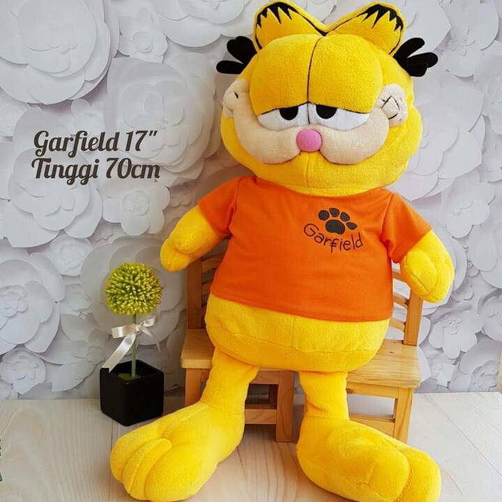 Boneka Kucing Garfield 70cm lucu