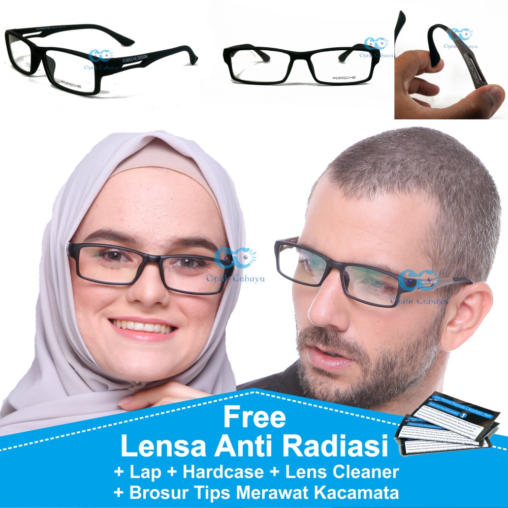 Frame Fashion Kacamata Sporty Porsche Design 837 Lensa 