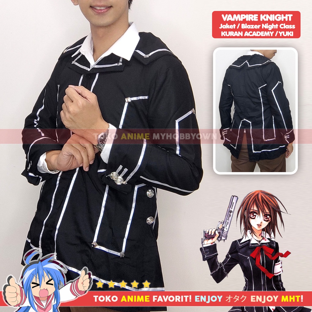 Blazer Jaket Anime Gakuran Vampire Knight Cross Academy Yuki Kuran