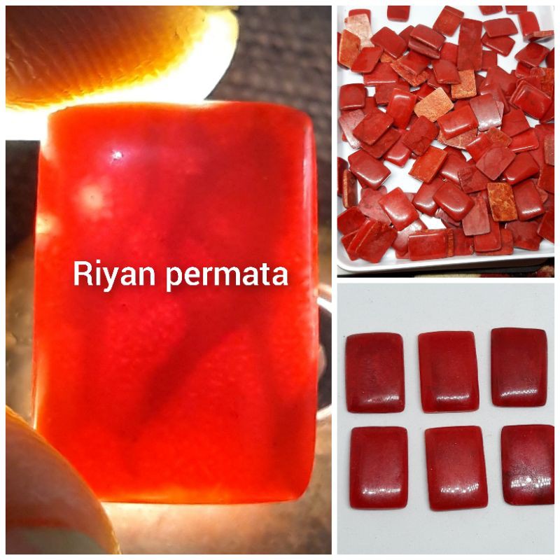 Batu red marjan coral kotak senter tembus