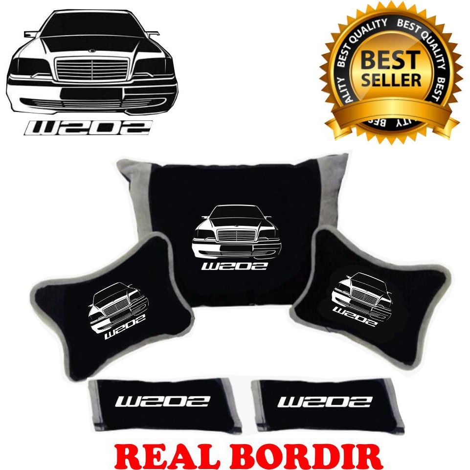Bantal Mobil W202 Headrest Mobil aksesoris mobil Kode 0098