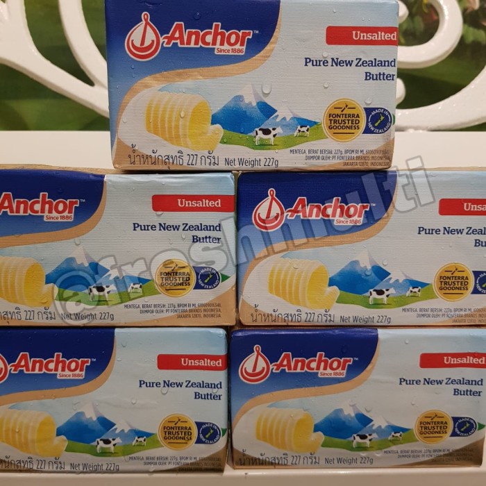 

fe20111 Butter Anchor Unsalted/Pure New Zeland Butter/ Butter Mpasi - Unsalted Xa201As