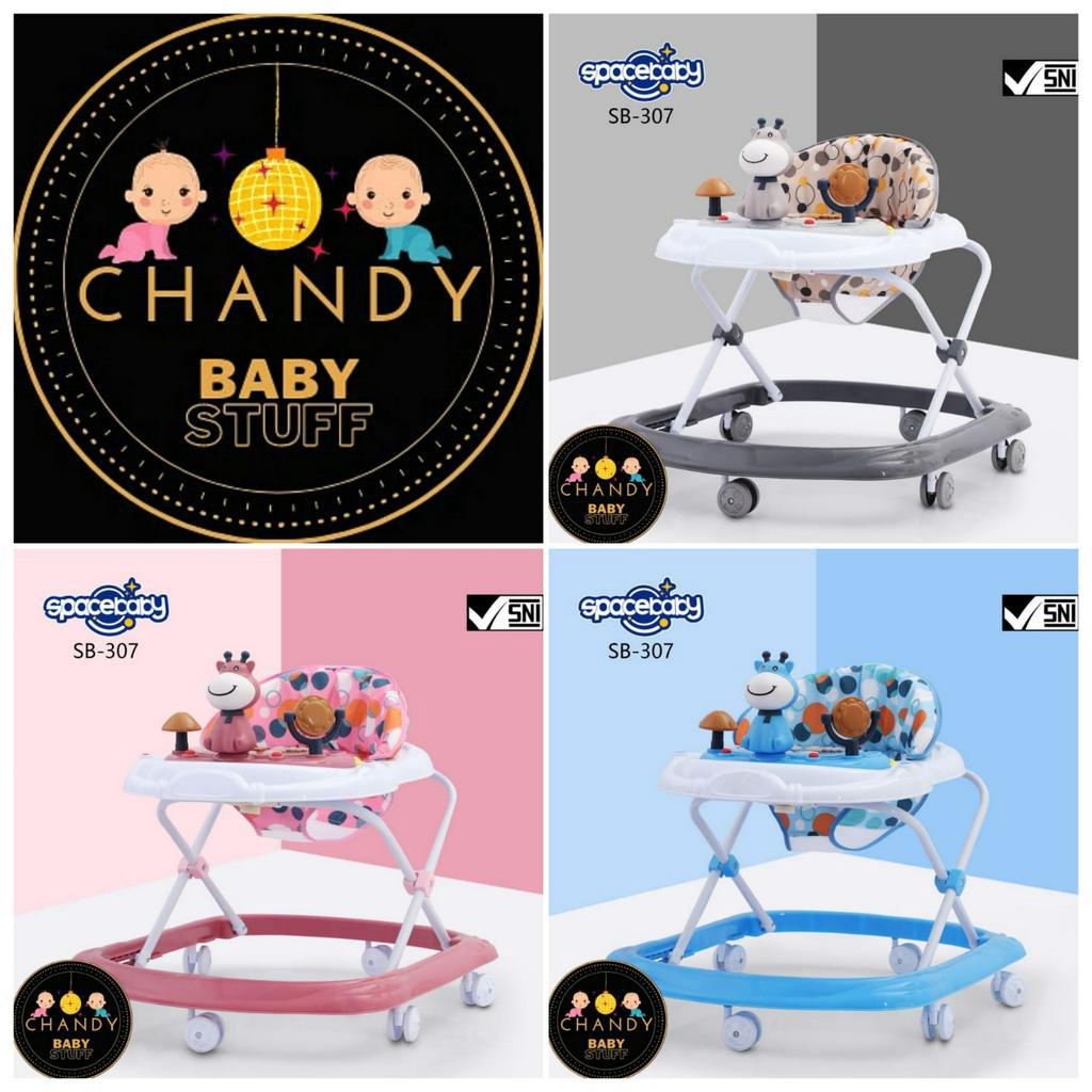 BABY WALKER SPACE BABY SB 307 ( DEER ) MAINAN RUSA ADA MUSIK DAN MUSIK