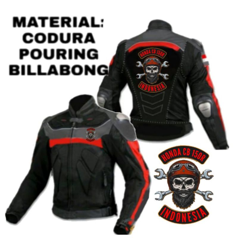 Jaket Touring Honda CB150R Full Protektor Jaket Motor cb150r Windproof 002