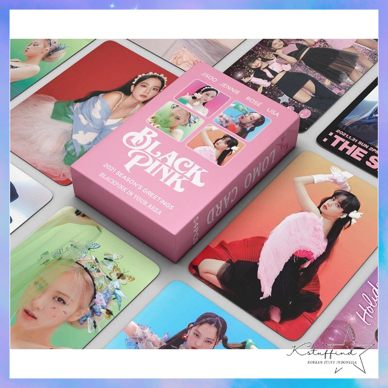 [kstuffind] BLACKPINK SEASON’S GREETINGS 2021 PHOTOCARD LOMO CARD PHOTO KARTU FOTO PC SG21 SEASON GREETING BLACK PINK BP BLINK MURAH 54PCS PCS 54