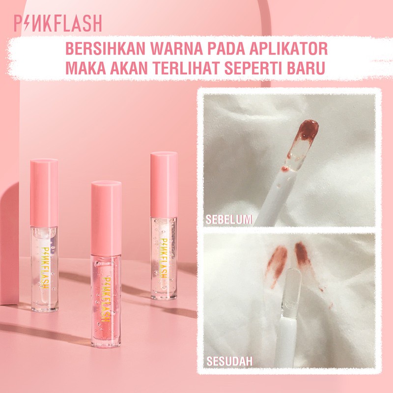 PINKFLASH OhMyGloss High Moisturising Plumpmax Shimmer Lip Gloss C01 1pcs Long-lasting Lipbalm