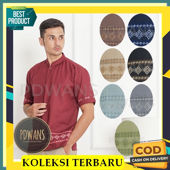 Baju Koko Muslim Pria Lengan Pendek Terbaru Cowok Dewasa Lois Pria Original Pria Laki Kokoh Bapak Pe