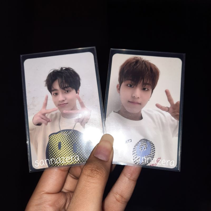 Treasure Haruto Jeongwoo PC Ch 3 Chapter Three Selca Selfie Black Ch3 Photocard Hajeongwoo