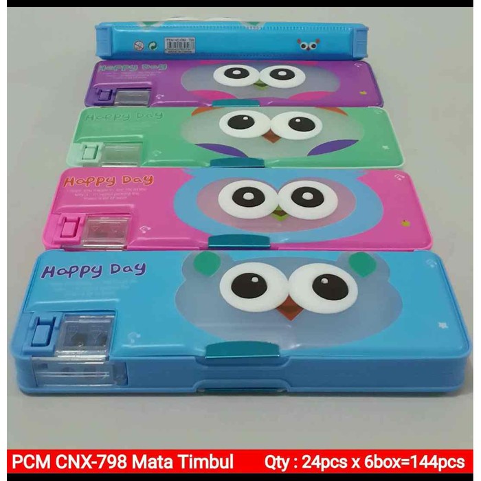 

TEMPAT PENSIL MOTIF MATA TIMBUL