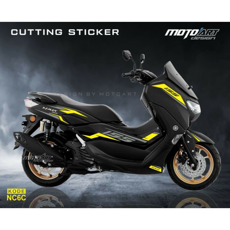 cutting sticker nmax hitam 2020/2021
