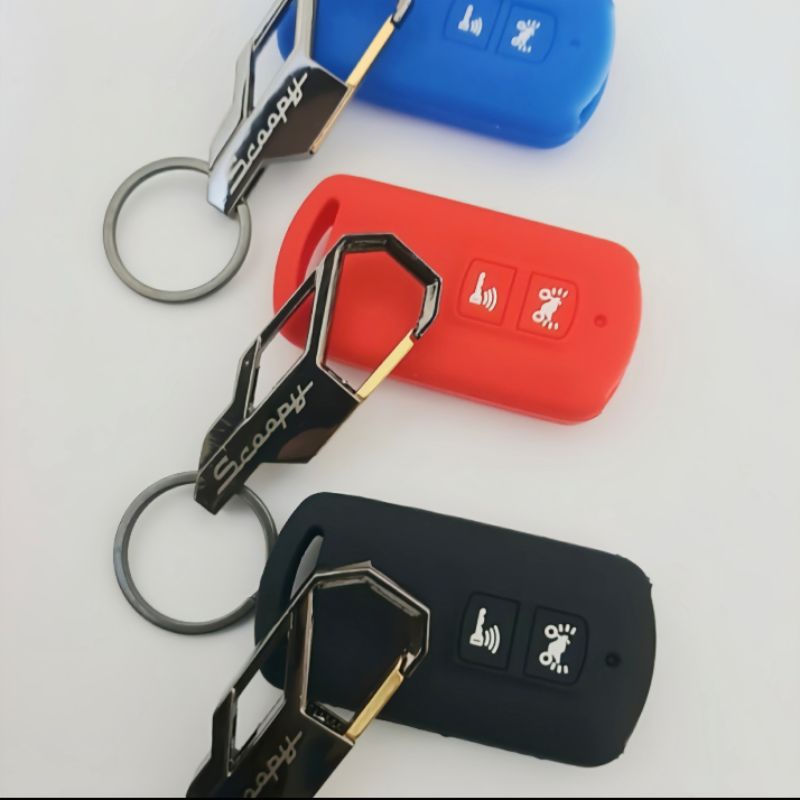 gantungan kunci logo dan cover remot NEW SCOOPY 2021-sekarang