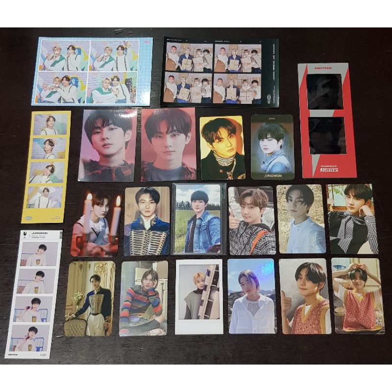 [BUNDLE] ENHYPEN Jungwon Lucky Draw (LD) Common Selca Border: Day One Photocard (PC)
