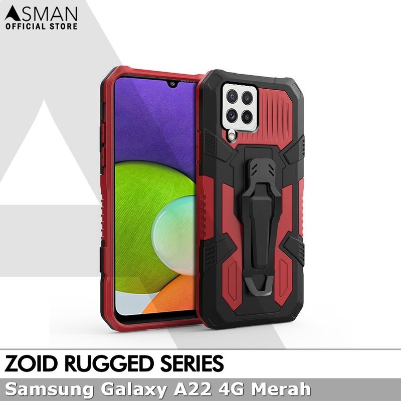 Asman Case Samsung Galaxy A22 4G Zoid Ruged Armor Premium