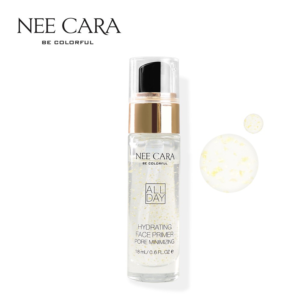 [TERMURAH] Nee Cara Hydrating Face Primer Gold Serum Base Make Up | Makeup Primer | Browit.id