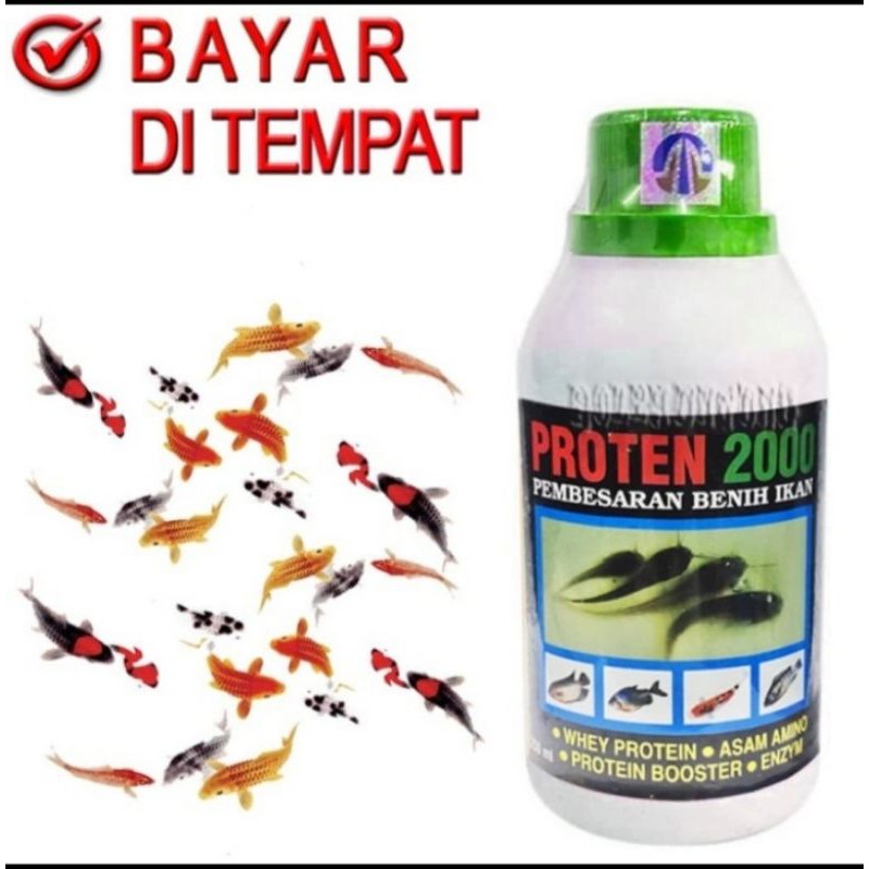 PROTEN 2000 Vitamin Pembesar Benih Ikan Mas Nila Lele Patin Boster