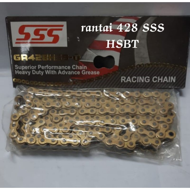 RANTAI SSS 428 HSBT 130L GOLD/RANTAI MOTOR SSSS 428 TYPE HSBT GOLD 130L