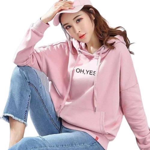 Lilipop.id Sweater Hoodie Wanita Oh Yes Jumper