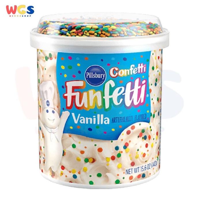 

Premium Product!!! Pillsbury Confetti Funfetti Vanilla Flavored Frosting 15.6Oz 442G - Paling Dicari