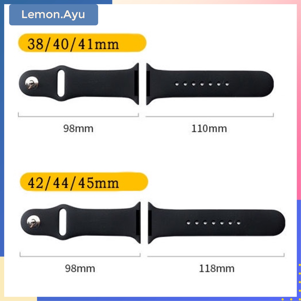 Strap iWatch Soft Silicone Sport Band for Apple Watch Series 1 2 3 4 5 6 SE 38mm 40mm 42mm 44mm Series 7 41mm 45mm