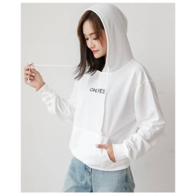 Fourfashion SWEATER OH YES HOODIE JAKET WANITA FF