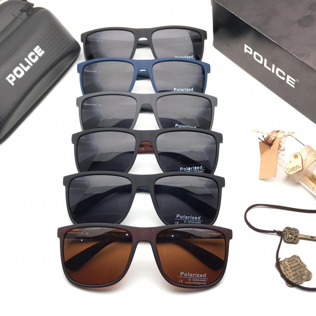 Sunglass Kacamata Sepeda Pria - Police A1043 Lensa Anti Radiasi Termurah