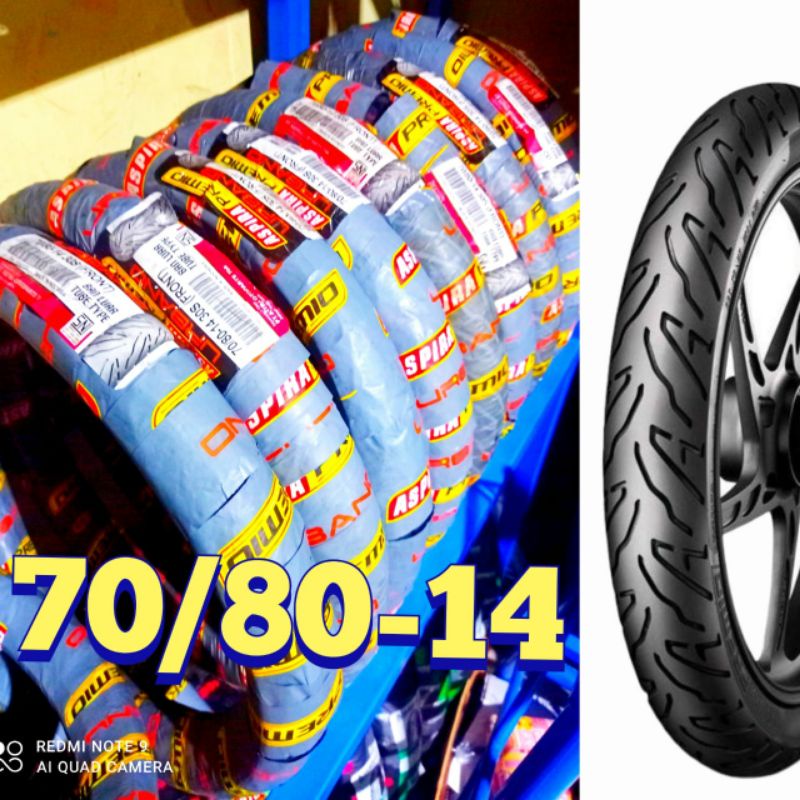 ban motor metic Aspira premio Urbano 70/80-14 ban babyloc ban cacing ban ceper ban metic ring 14