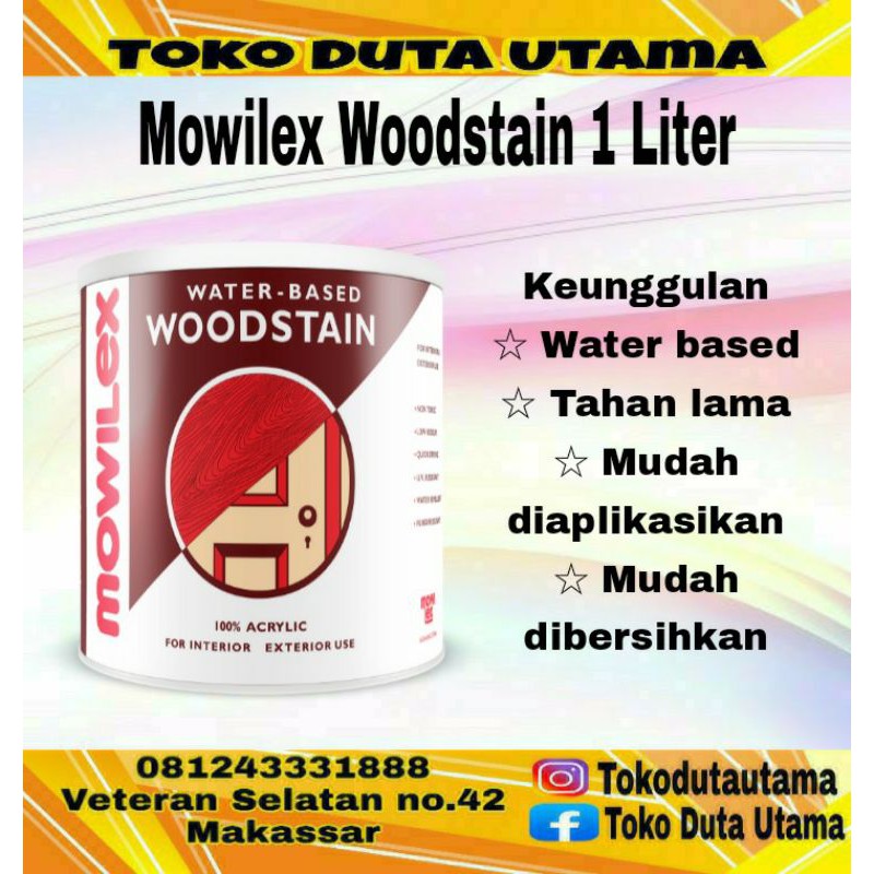 Jual Mowilex Woodstain 1 Ltr Shopee Indonesia 3355