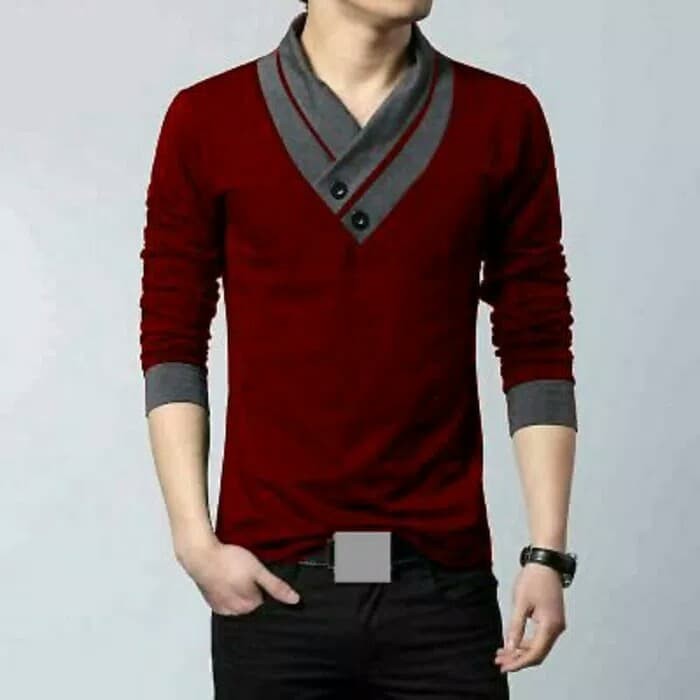 Baju Kaos Pria Model Korea Harga Murah/Kaos Casual