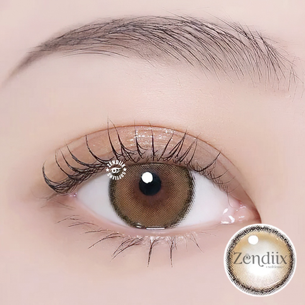 Softlens I-DOL ROZE Warna PUMPKIN 14.5mm Normal Minus