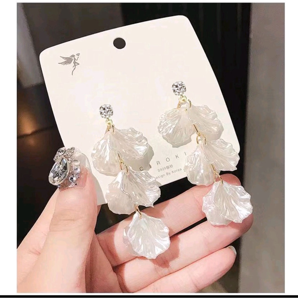 Anting panjang korean season style sea shell 546