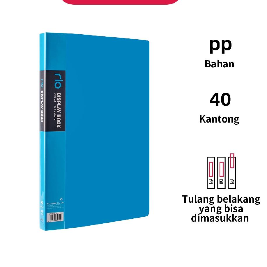 

66R♗ Deli Display Book / Clear Holder- Seri Rio FC 40P Bahan Plastik PP yang kuat EB01302 Terlaris!!