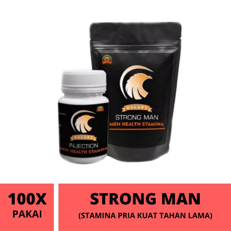 Bisa COD - Galaks Strong Man untuk Membantu Stamina Pria - Paket 100 X pakai- Best Seller