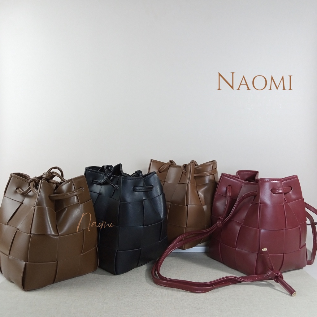 NAOMI - Sabrina Bag Import - Tas Sling Bag Long Strap - Shoulder Bag - Tas Handbag Formal Kerja Wanita Premium Kulit Lembut Harian Daily Sintetis Kekinian PU Sintetis Elegant - tas naomi - naomi bag - women bag