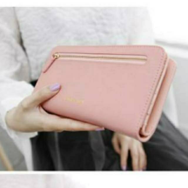 DOMPET WANITA RINKA ZIPER - DOMPET LIPAT WANITA KOREAN FASHION WALLET