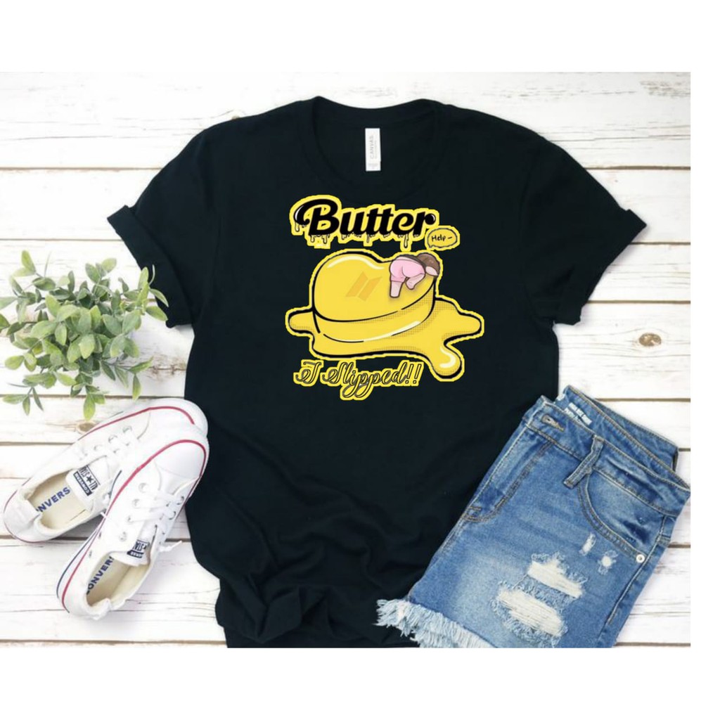 Kaos Butter Bts Murah Oversize Anak Jhope Wanita Xxl Jumbo Official Lengan Pendek