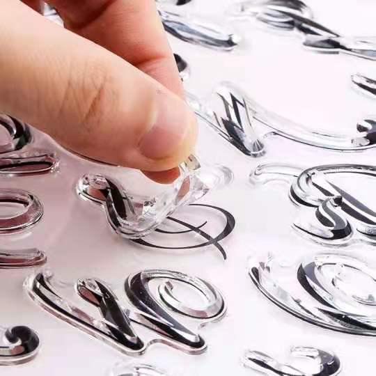 

RB SLT-0001 Stempel stamp cetakan silikon fondant cake huruf angka abjad yamama baking