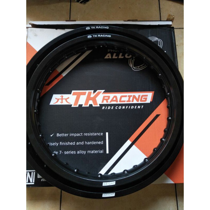 velg jari jari ring 18 dan 21 merk TK racing original hole 36 buat motor klx150/bf150/crf150/wr155, 