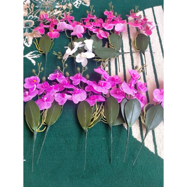 BISA COD. Bunga anggrek latex mini