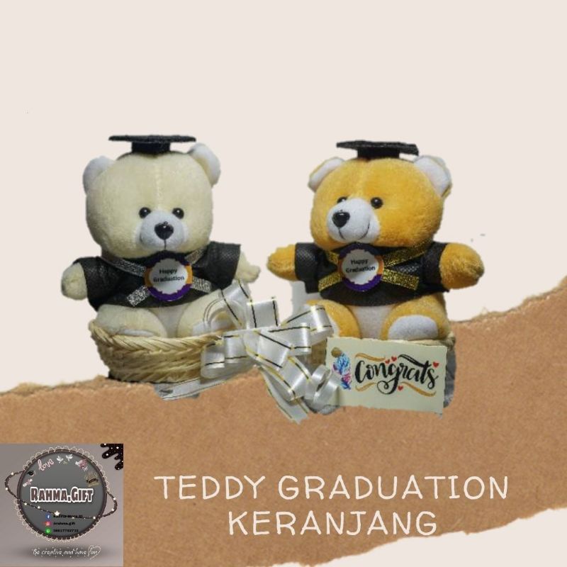 Boneka Wisuda Keranjang