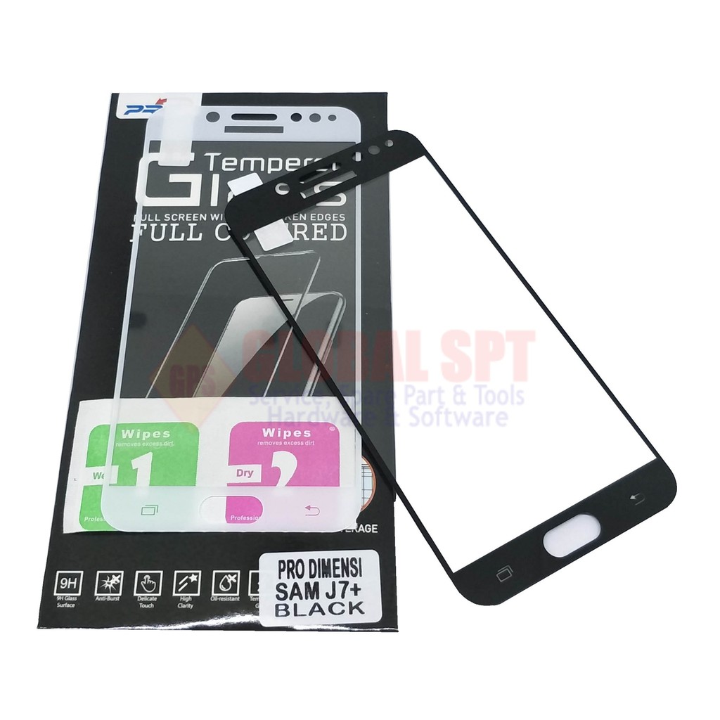 ANTIGORES KACA SAMSUNG J7+ / J7 PLUS FULL WARNA / TEMPERED GLASS / AG TG C710