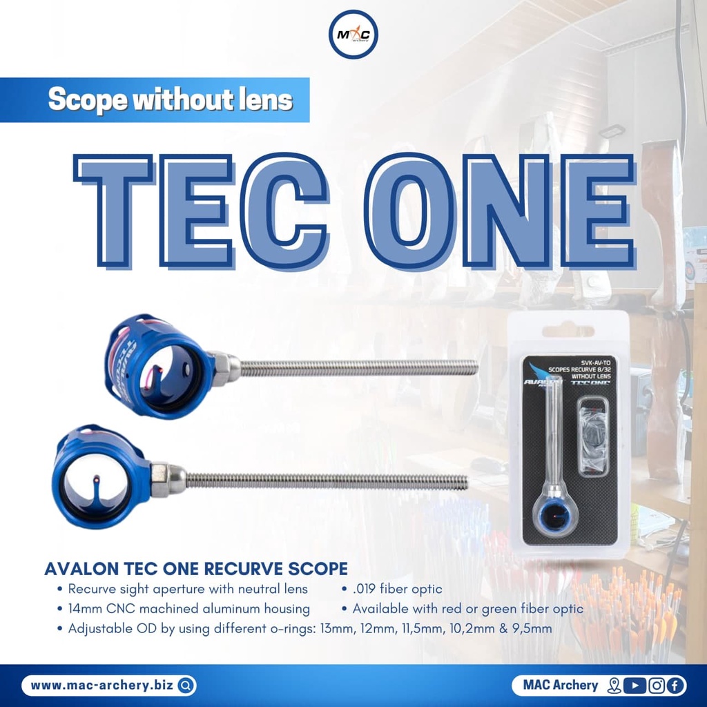 AVALON RECURVE SCOPE TEC ONE – SCOPE - BIDIKAN