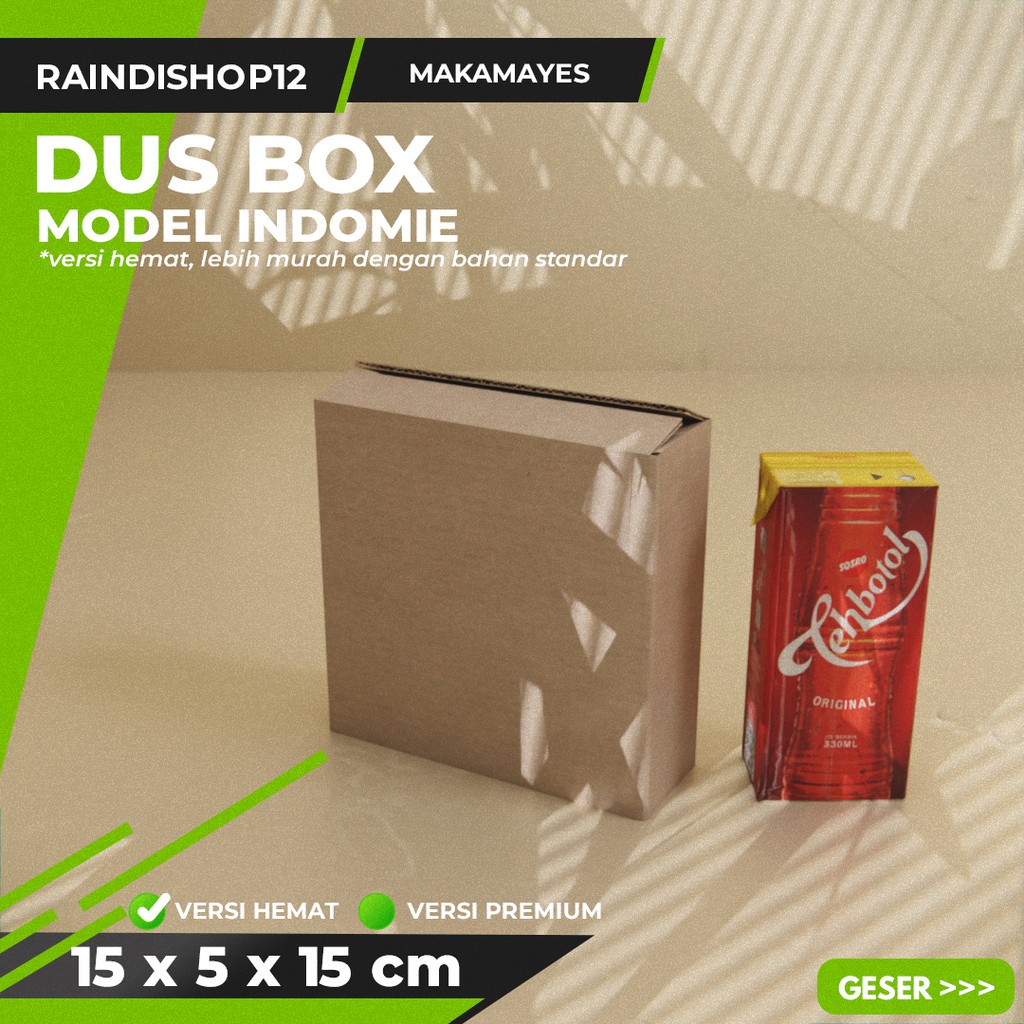 

BOX 15 X 5 X 15 CM KARDUS KOTAK KEMASAN PACKAGING KADO POLOS