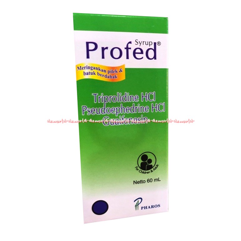 Profed Syrup Triprolidine HCL 60ml Profed DMP Obat Pilek Flu Batuk Gatal Kering Berdahak Profeddmp Profet Merah Hijau Red Green