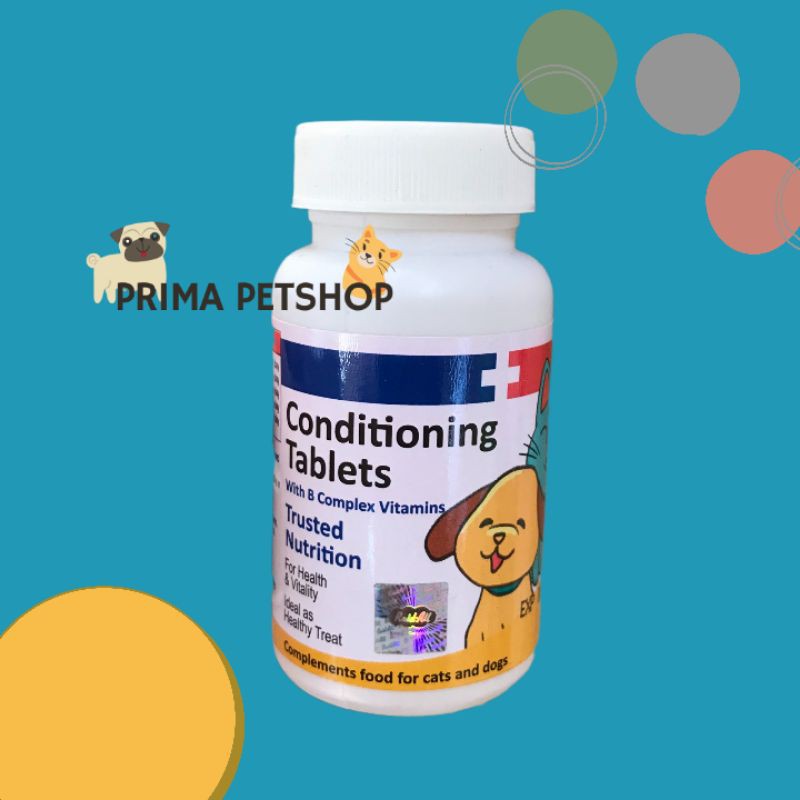 CONDITIONING TABLET MULTIVITAMIN B KOMPLEKS UNTUK ANJING KUCING PERBUTIR