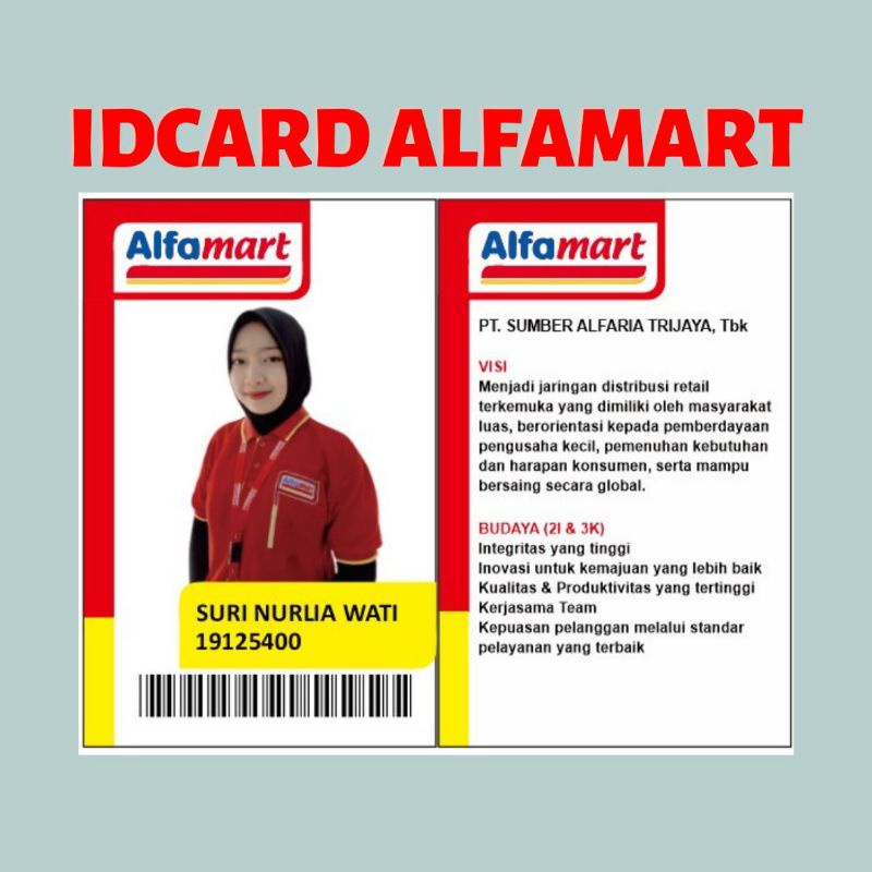 Jual Id Card Alfamart Paket Lengkap Tali Dan Holder Siap Pakai Indonesia Shopee Indonesia