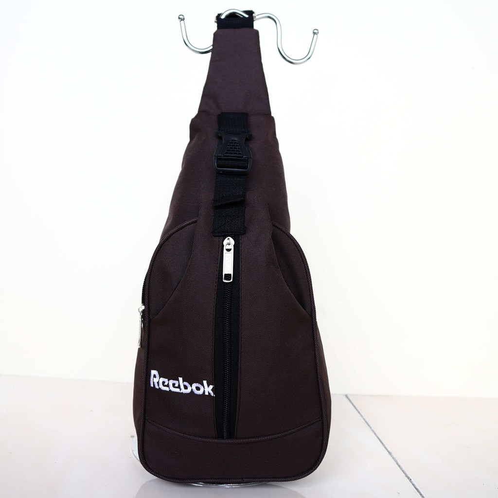 Tas Selempang Slempang Sling Bag Rebook Coklat Keren Elegan Kece Murah