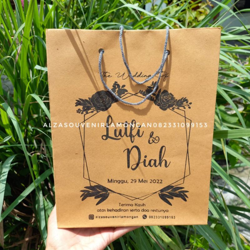 

paperbag coklat sablon