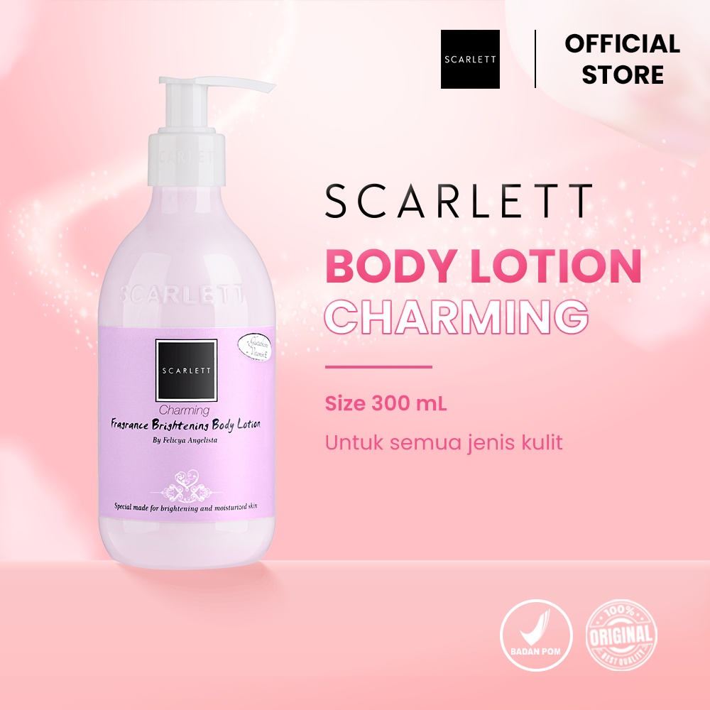 Scarlett Whitening Body Lotion Charming